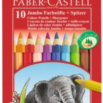 Цветные карандаши Jumbo (шестигранные), набор цветов, в картонной коробке, 10 шт