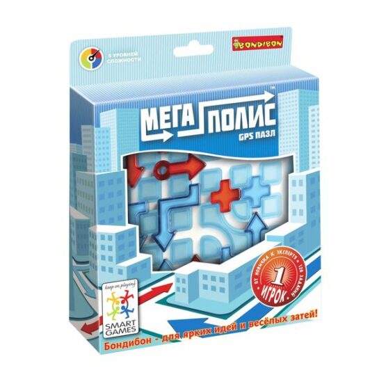 Логическая игра Bondibon Мегаполис-GPS пазл